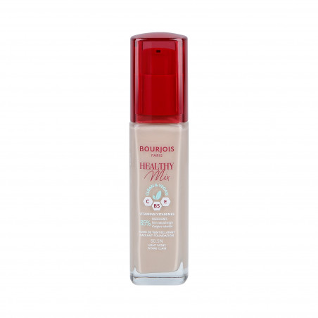 BOURJOIS HEALTHY MIX VEGAN Anti Fatigue Foundation 050,5N Light Ivory 30ml