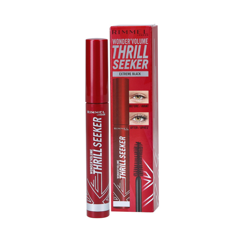 RIMMEL WONDER VOLUME THRILL SEEKER Mascara adding volume, black 8ml