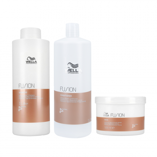 WELLA PROFESSIONALS FUSION Intense Repair Set sampon 1000ml + balzsam 1000ml + maszk 500ml