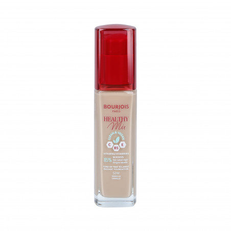 BOURJOIS HEALTHY MIX VEGAN Podkład rozświetlający 052W Vanilla 30ml - 1
