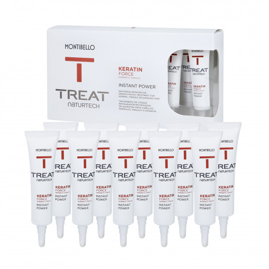 MONTIBELLO TREAT NATURTECH REPAIR ACTIVE TREATMENT Rebuilding keratin treatment for brittle hair 10x12ml