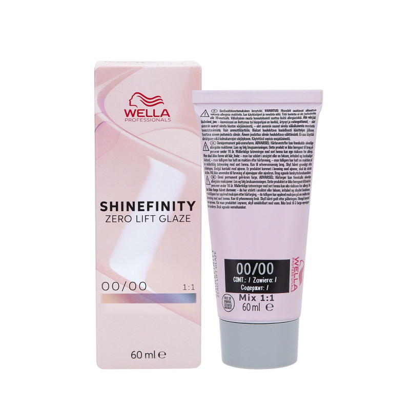 WELLA SHINEFINITY ZERO LIFT GLAZE Color semi-permanent cream 60ml