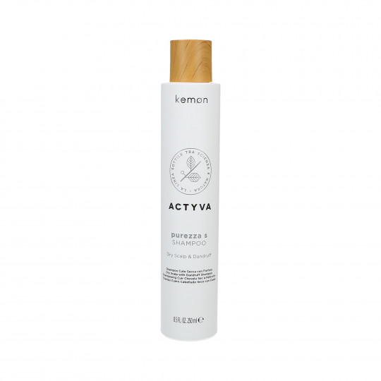 Kemon Actyva Purezza S Shampoo für trockene Kopfhaut mit Schuppen 250ml