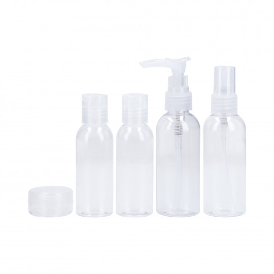 ILU MU 5 BOTTLES+JAR+SPATULA TRAVEL SET