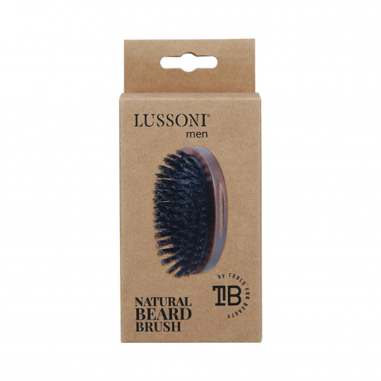 LUSSONI MEN Brosse à barbe naturelle, Ovale