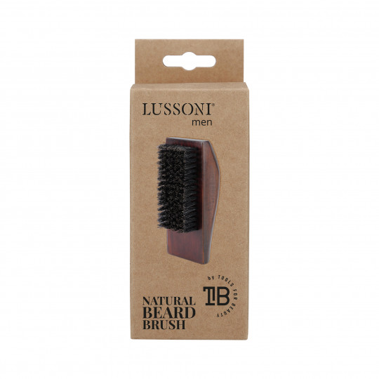 LUSSONI MEN Brosse à barbe naturelle, carrée