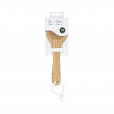 LUSSONI Bamboo body brush with handle