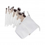 ilū basic Set of 10 makeup brushes + case, White