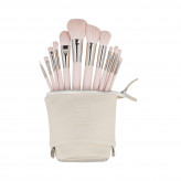 ilū basic Set of 12 makeup brushes + case, Pink