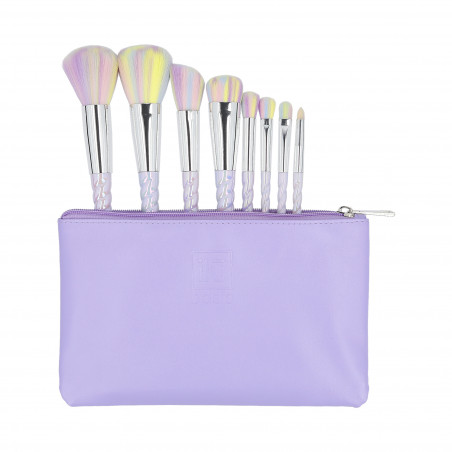 ilū basic Zestaw 8 pędzli do makijażu + etui, Unicorn ilū basic Zestaw 8 pędzli do makijażu + etui, Unicorn
