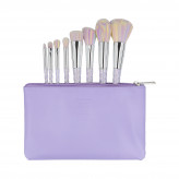 ilū basic Set of 8 make-up brushes + case, Unicorn, Pastel