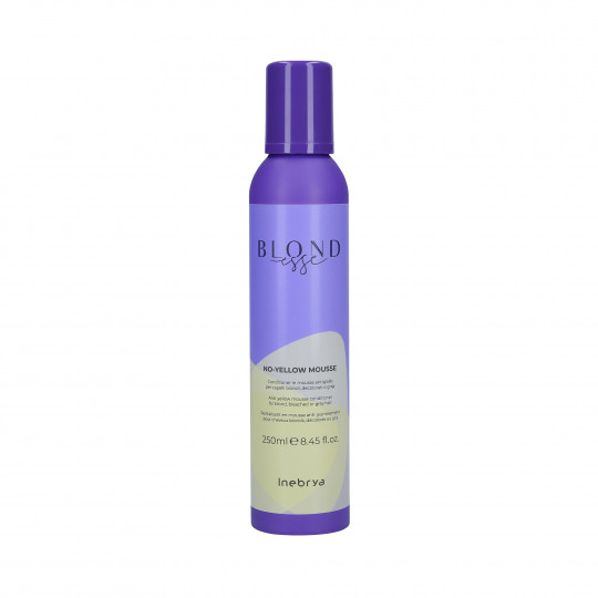 INEBRYA BLONDESSE NO YELLOW MOUSSE Condicionador espuma para cabelos loiros contra reflexos amarelos 250ml