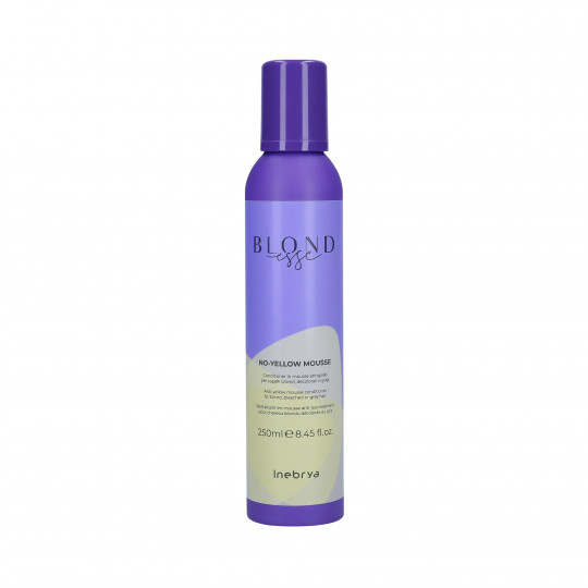 INEBRYA BLONDESSE NO YELLOW MOUSSE Conditioner in mousse for blonde hair against yellow reflections 250ml