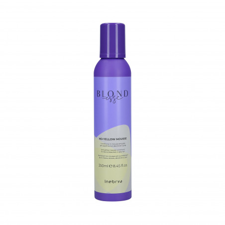 INEBRYA BLONDESSE NO YELLOW MOUSSE Conditioner in mousse for blonde hair against yellow reflections 250ml