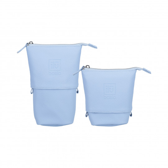 ilū basic Set mit 6 Schminkpinseln + Tasche, Blau