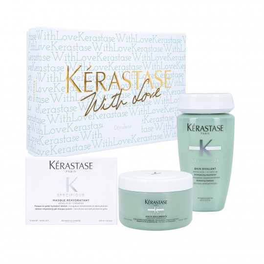 KÉRASTASE SPÉCIFIQUE Refreshing set for oily hair, Bath 250ml + Mask 200ml + Clay, 250ml
