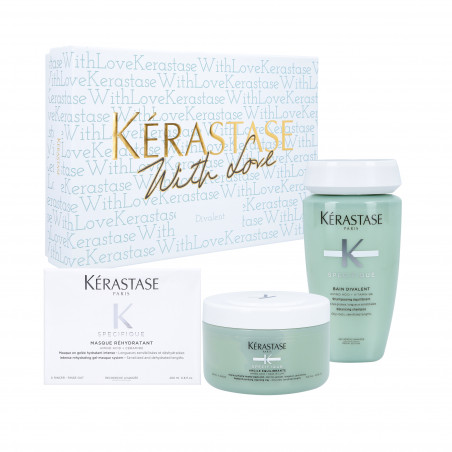 KÉRASTASE SPÉCIFIQUE Refreshing set for oily hair, Bath 250ml + Mask 200ml + Clay, 250ml