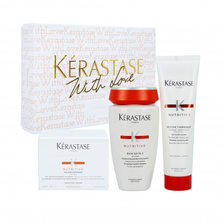 KÉRASTASE NUTRITIVE Moisturizing set for dry hair, Bath 250ml + Mask 200ml + Thermal nectar 150ml