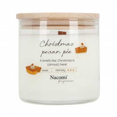 NACOMI Christmas aromatherapy soy candle Pecan Pie - with the smell of Christmas pie with pecan nuts 450g