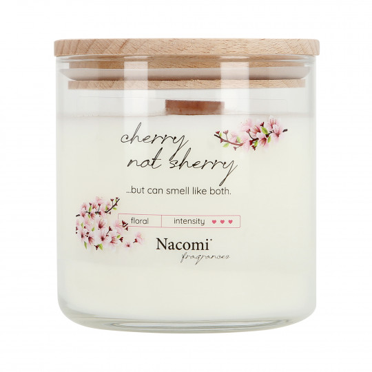 NACOMI Candela di soia per aromaterapia Cherry not Sherry - profumo di ciliegia 450g