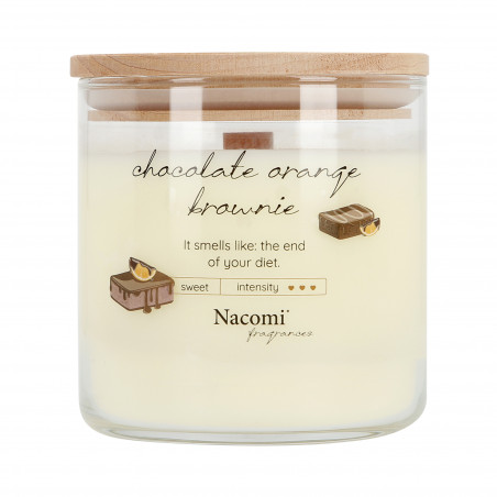 NACOMI Soy candle for aromatherapy Chocolate Orange Brownie – with the scent of chocolate-orange brownie 450g