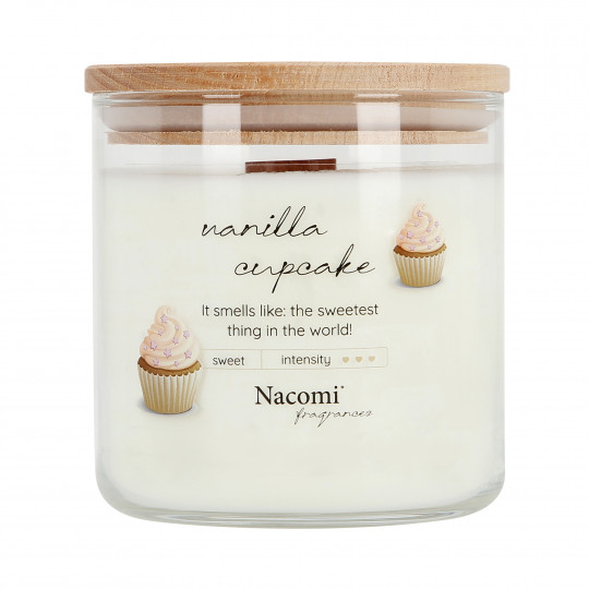 NACOMI Vanille-Soja-Aromatherapie-Kerze Cupcake - mit dem Duft von Vanille-Cupcakes 450g