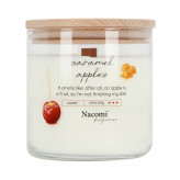 Vela de aromaterapia de soja NACOMI Caramel Apples - com aroma de maçã em caramelo quente 450g