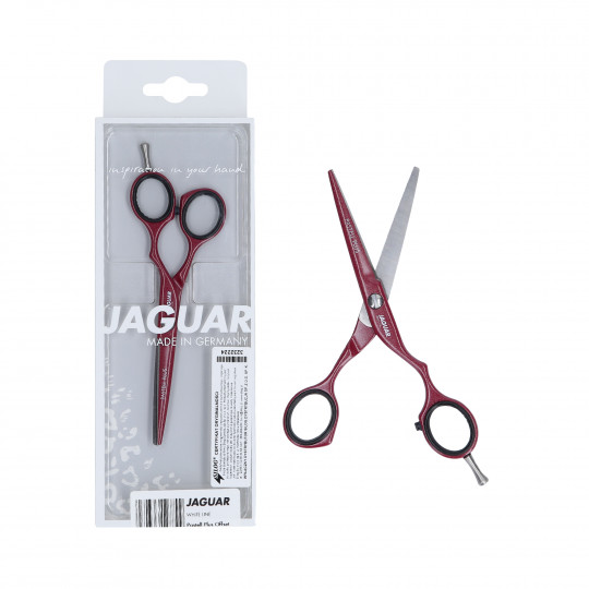JAGUAR PASTELL PLUS White Line Barber Scissors Berry 5.5