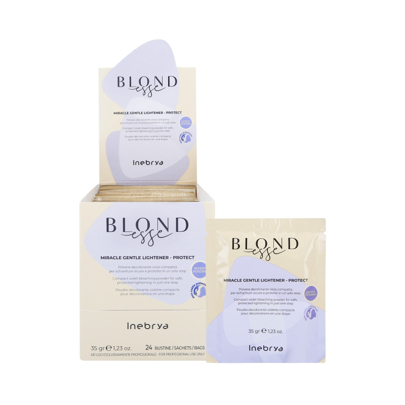 INEBRYA BLONDESSE Miracle Gentle Lightener Lila halványító por tasakban 24x35g