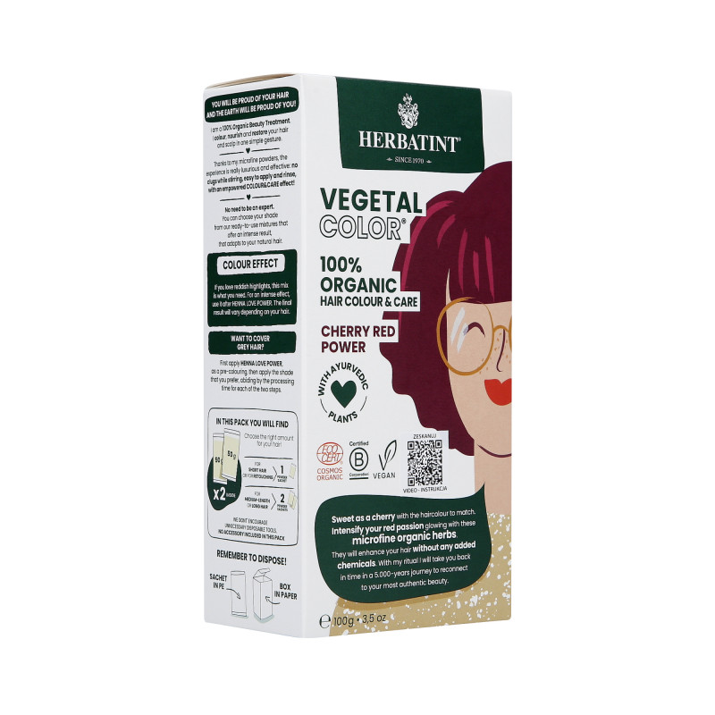HERBATINT COULEUR VÉGÉTALE Teinture capillaire végétalienne 100g - 7