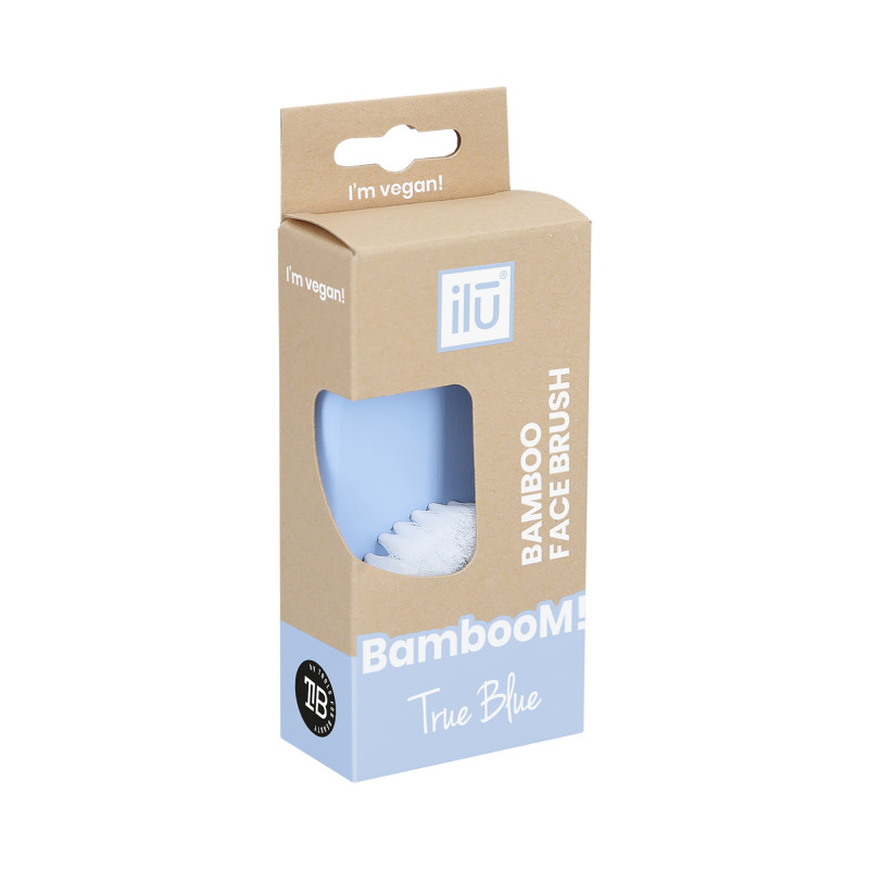 ilū BambooM! Spazzola per la pulizia del viso, True Blue - 3