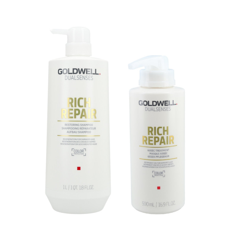 GOLDWELL DUALSENSES RICH REPAIR šampón 1000 ml + ošetrenie 500 ml