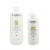 GOLDWELL DUALSENSES RICH REPAIR Shampoo 1000 ml + Behandling 500 ml