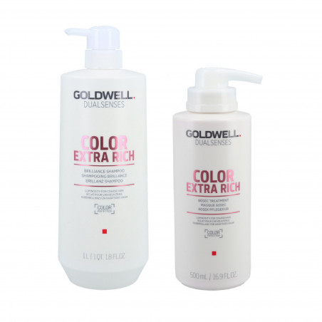 GOLDWELL DUALSENSES COLOR EXTRA RICH Shampoo 1000 ml + Trattamento 500 ml 