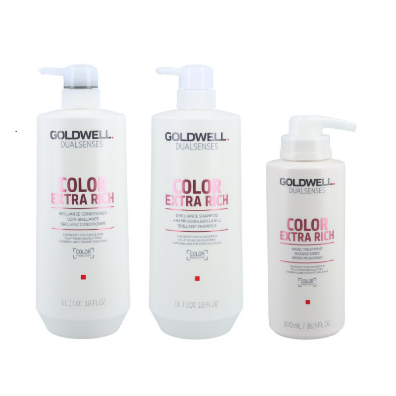 GOLDWELL DUALSENSES COLOR EXTRA RICH šampón 1000 ml + kondicionér 1000 ml + ošetrenie 500 ml