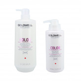 GOLDWELL DUALSENSES COLOR BRILLIANCE Shampoo für dünnes Haar 1l + Kur 500ml