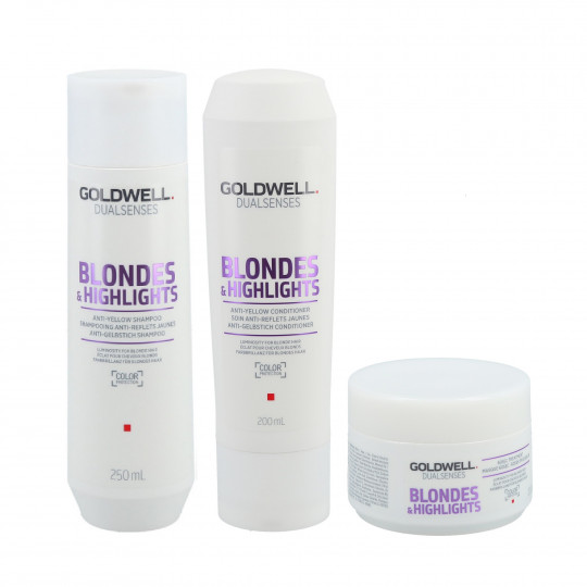 GOLDWELL DUALSENSES BLONDES & HIGHLIGHTS šampón 250 ml + kondicionér 200 ml + ošetrenie 200 ml