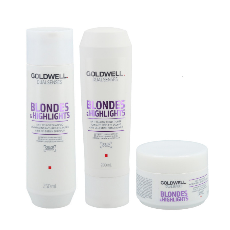 GOLDWELL DUALSENSES BLONDES & HIGHLIGHTS šampón 250 ml + kondicionér 200 ml + ošetrenie 200 ml