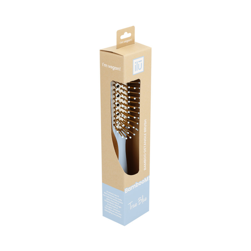 Ilū by Tools For Beauty, Bambusowa szczotka do włosów - True Blue