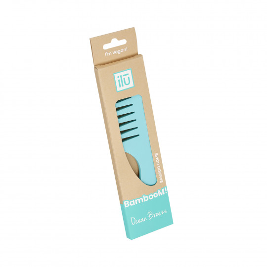 ilū Tools For Beauty, Bamboo Hair Comb – Ocean Breeze