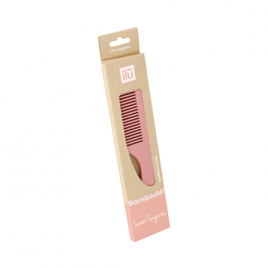 ilū by Tools For Beauty, pente de cabelo de bambu – Sweet Tangerine