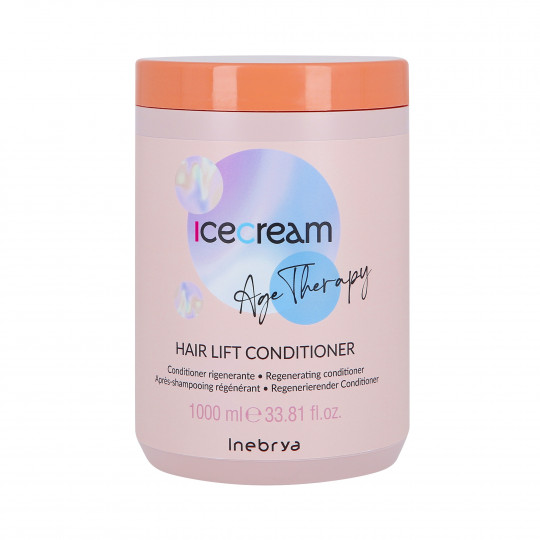 INEBRYA ICE CREAM HAIR LIFT Après-shampooing reconstructeur pour cheveux matures Age Therapy 1000ml
