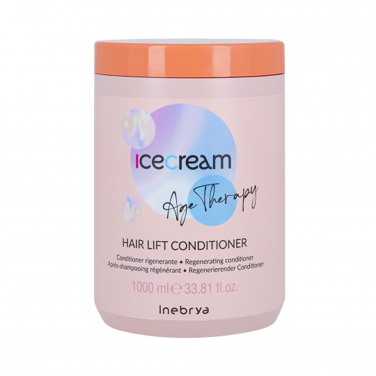 INEBRYA ICE CREAM HAIR LIFT Condicionador regenerador para cabelos maduros Age Therapy 1000ml