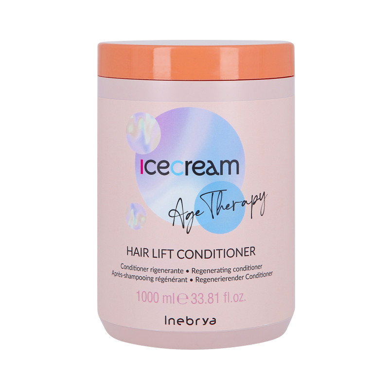 INEBRYA ICE CREAM HAIR LIFT Odbudowująca odżywka do włosów dojrzałych Age Therapy 1000ml