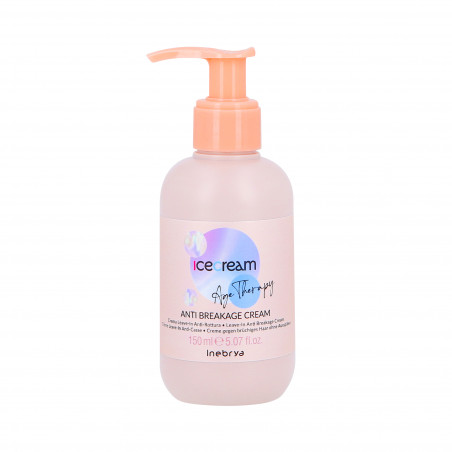 INEBRYA ICE CREAM HAIR LIFT Krem zapobiegający łamliwości włosów Anti Breakage 150ml - 1