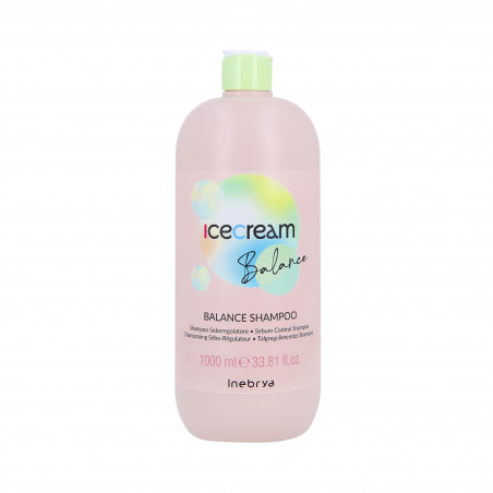INEBRYA ICE CREAM Balance Reinigungsshampoo für fettige Kopfhaut und Haare 1000ml - 1 INEBRYA ICE CREAM Balance Reinigungsshampoo für fettige Kopfhaut und Haare 1000ml - 1