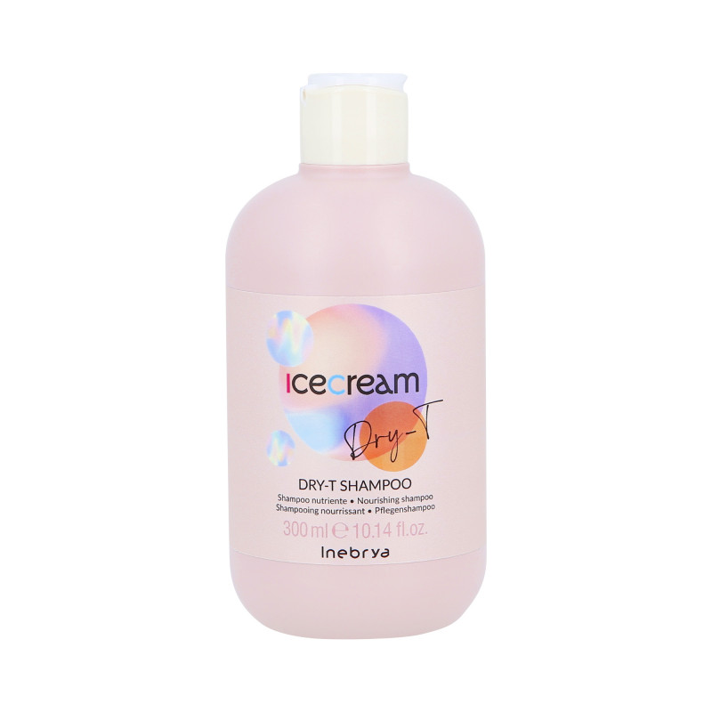 INEBRYA ICE CREAM DRY-T Shampoo nutritivo para cabelos secos e danificados 300ml