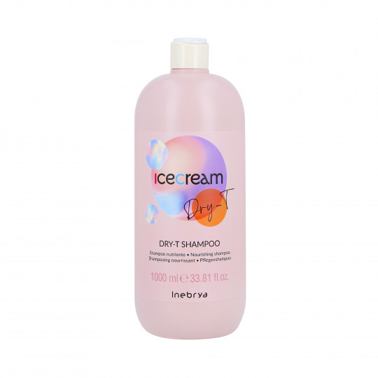 INEBRYA ICE CREAM DRY-T Odżywczy szampon do włosów suchych i zniszczonych 1000ml