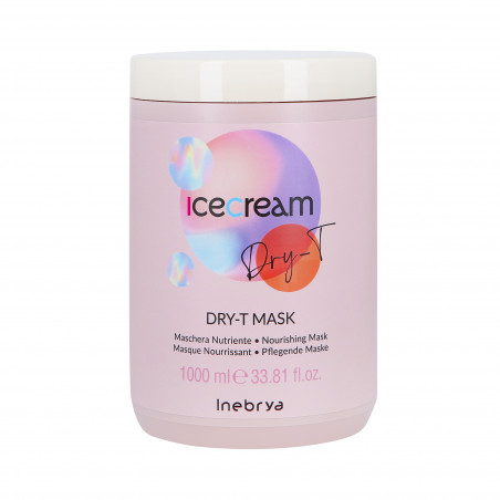INEBRYA ICE CREAM DRY-T Masque nourrissant pour cheveux secs et abîmés 1000ml