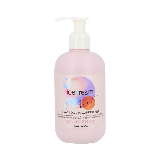 INEBRYA ICE CREAM DRY-T Condicionador sem enxaguar para cabelos secos e danificados 300ml